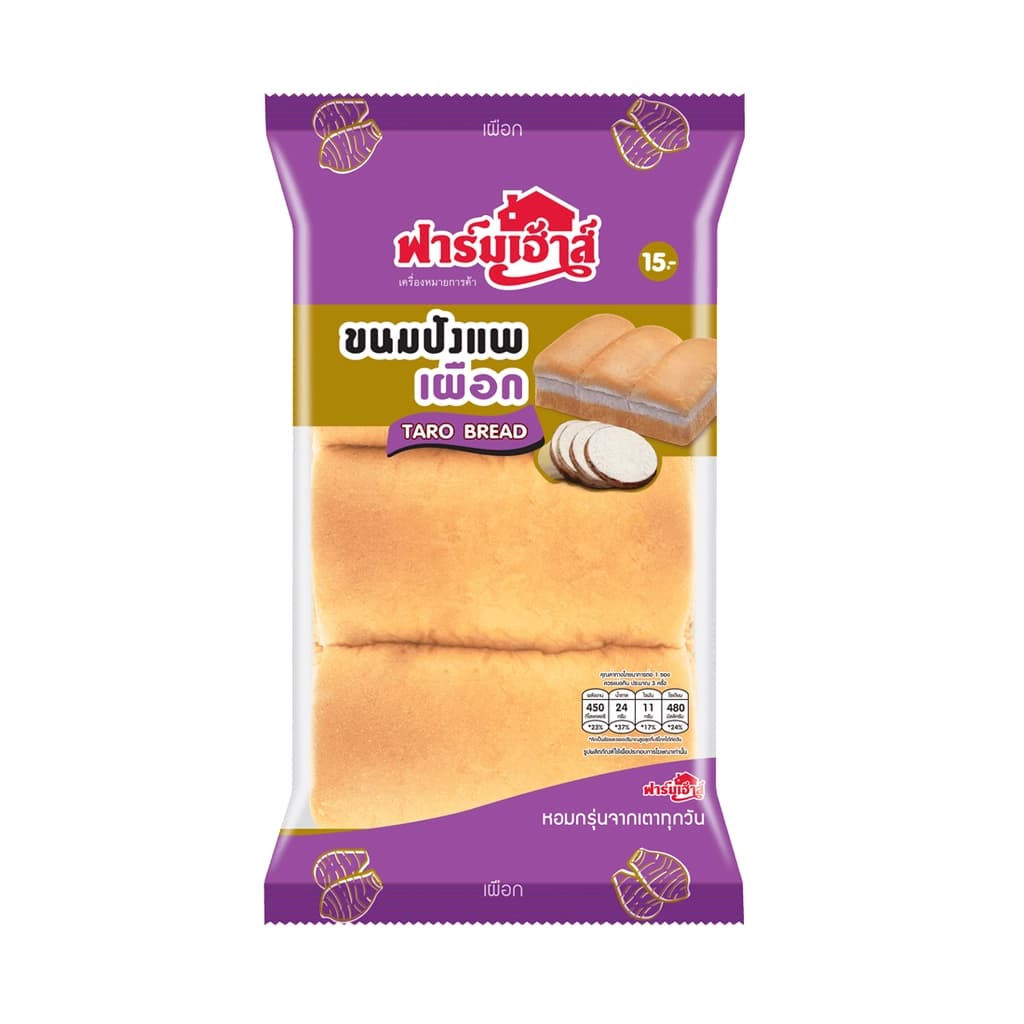 ฟาร์มเฮ้าส์ ขนมปังแพเผือก 140ก.