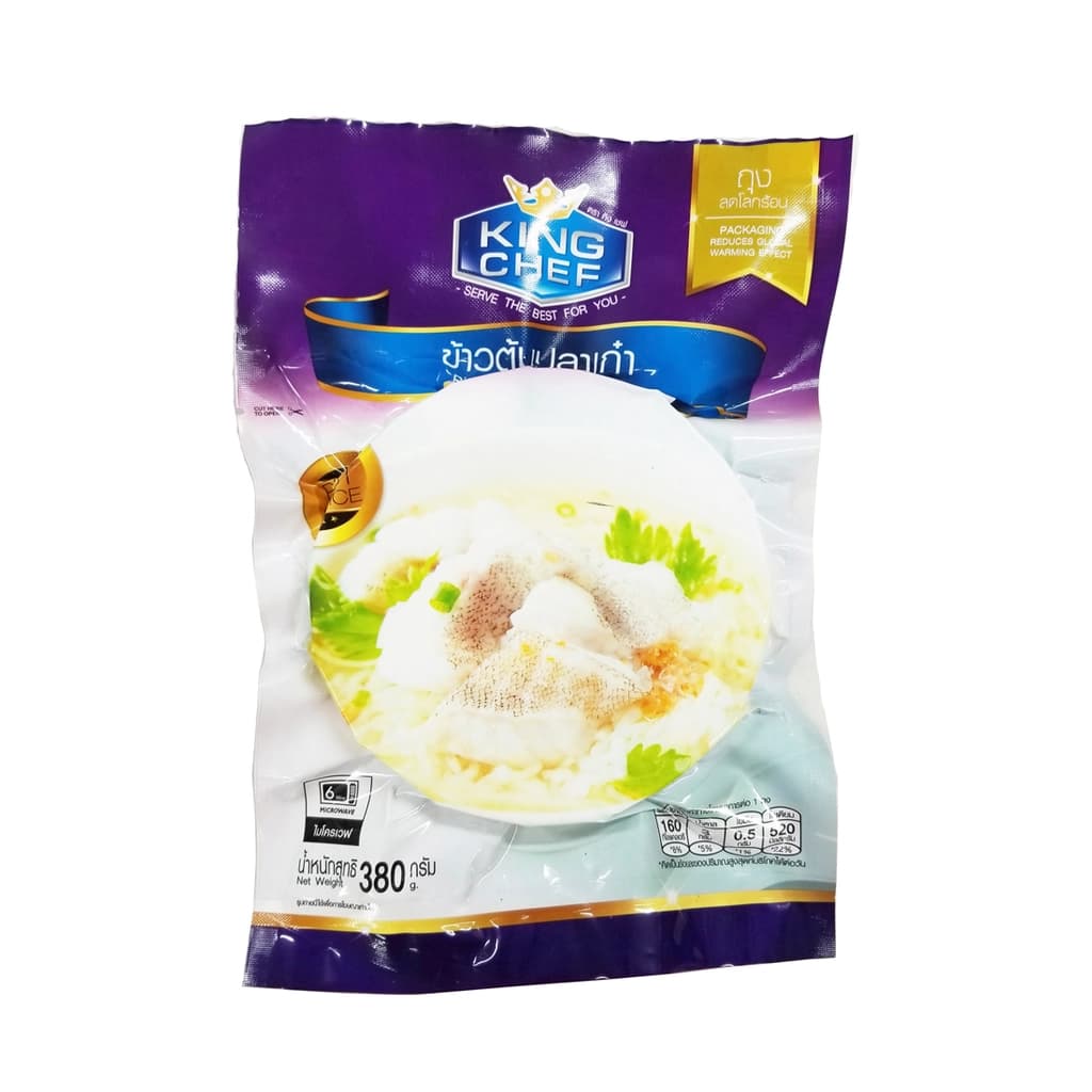 คิงเชฟ ข้าวต้มปลาเก๋า 380ก.