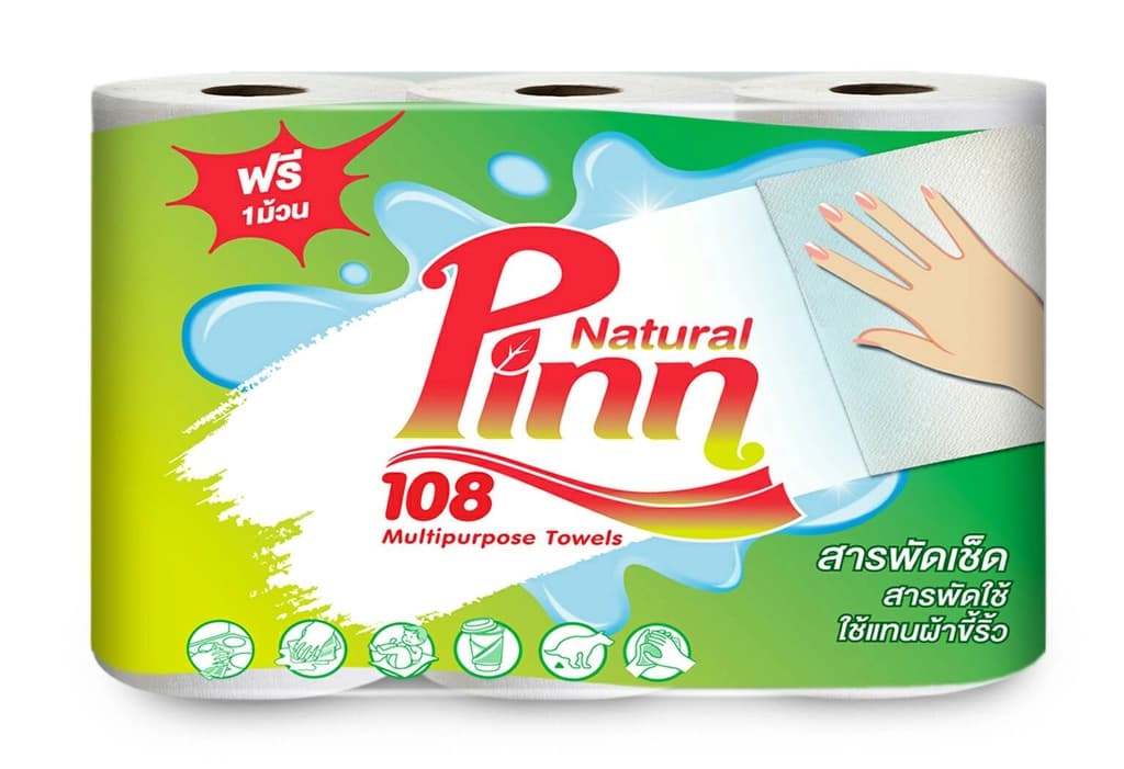 พินน์108 กระดาษอเนกประสงค์ 2+1 ม้วน