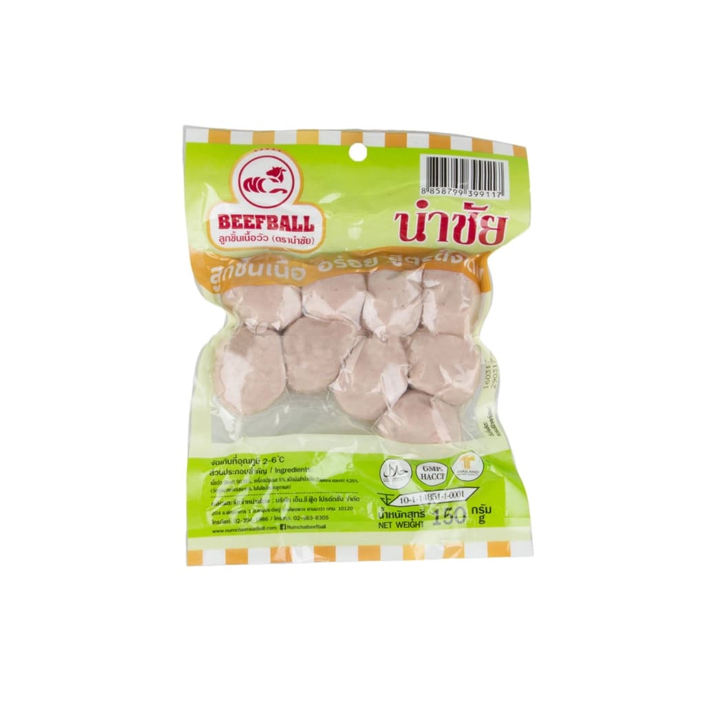 นำชัย ลูกชิ้นเนื้อลูกใหญ่ 150ก.