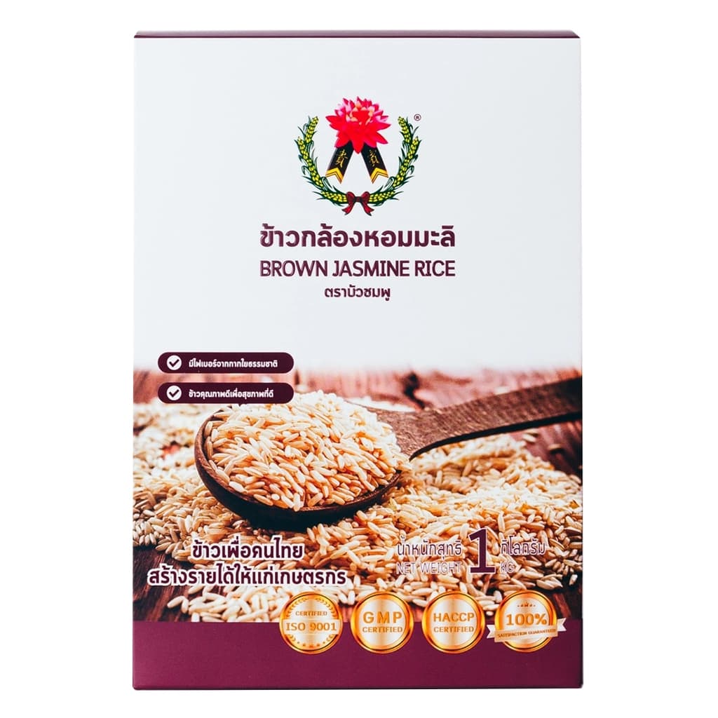 บัวชมพู ข้าวกล้องหอมมะลิ 1กก.