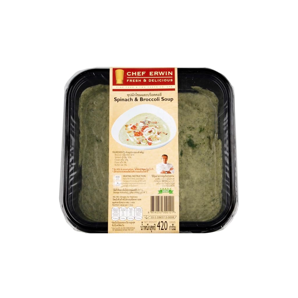 CHEF ERWIN Spinach & Broccoli Soup