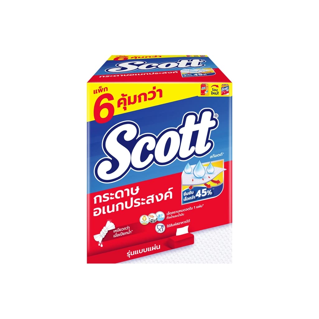 สก็อตต์ กระดาษอเนกประสงค์ 84แผ่น แพ็ค6