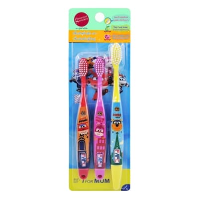 กรูเมต์มาร์เก็ต แปรงสีฟันเด็กซุปเปอร์วิงส์ แพ็ค3