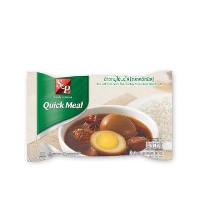 เอสแอนด์พี ควิกมีลข้าวหมูไข่พะโล้ 340ก.