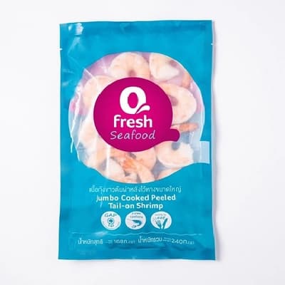 QFRESH กุ้งต้มไว้หาง (เบอร์31-40) 240ก.
