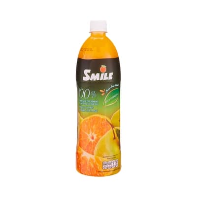 สไมล์ น้ำส้มเขียวหวานคั้นสด 100% 1000มล.