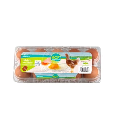 เคซีเอฟ ไข่ไก่สดเบอร์ 1 แพ็ค 10